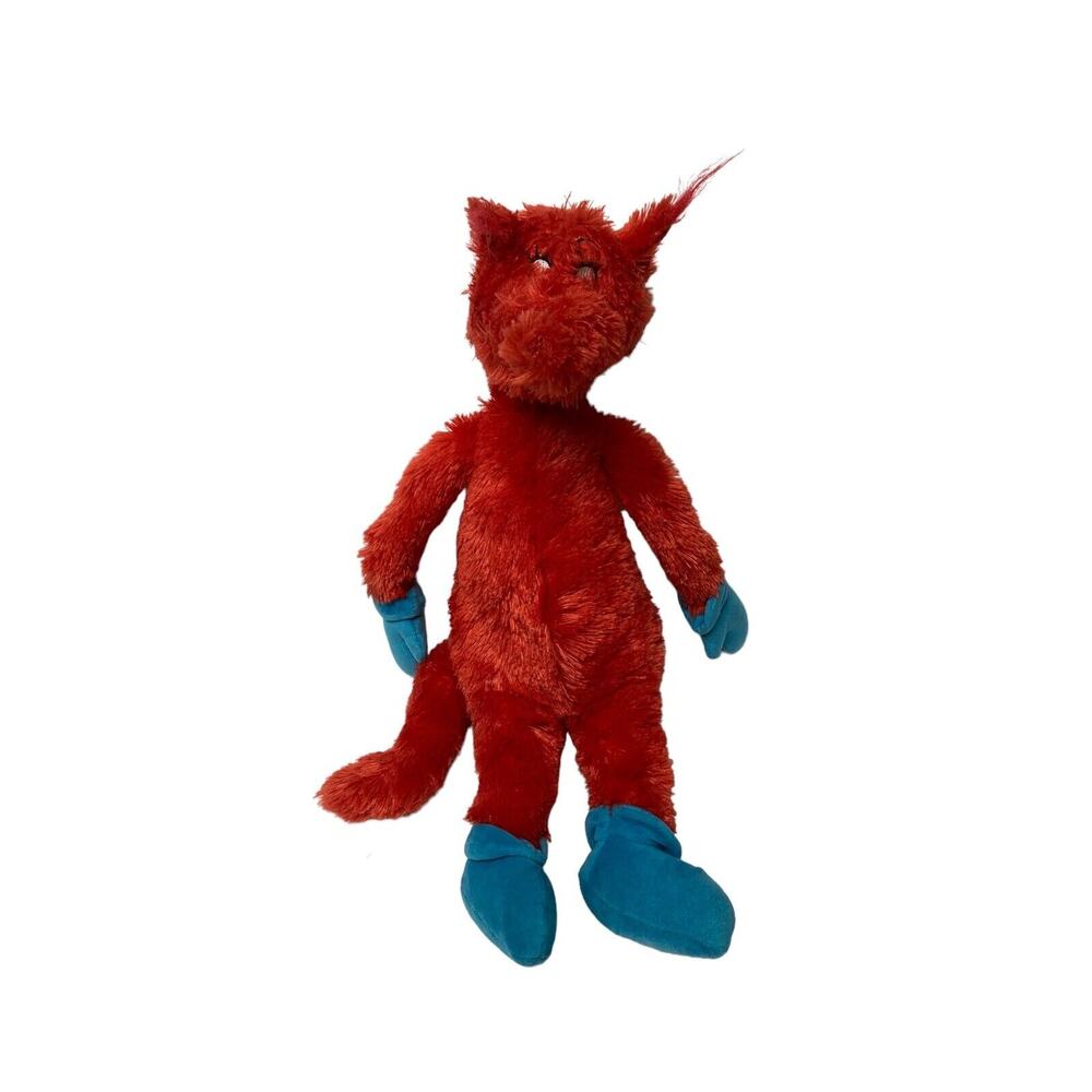 Kohl's Cares Plush Dr. Seuss Fox In Socks 18" Red Blue Fuzzy Stuffed Animal Kids